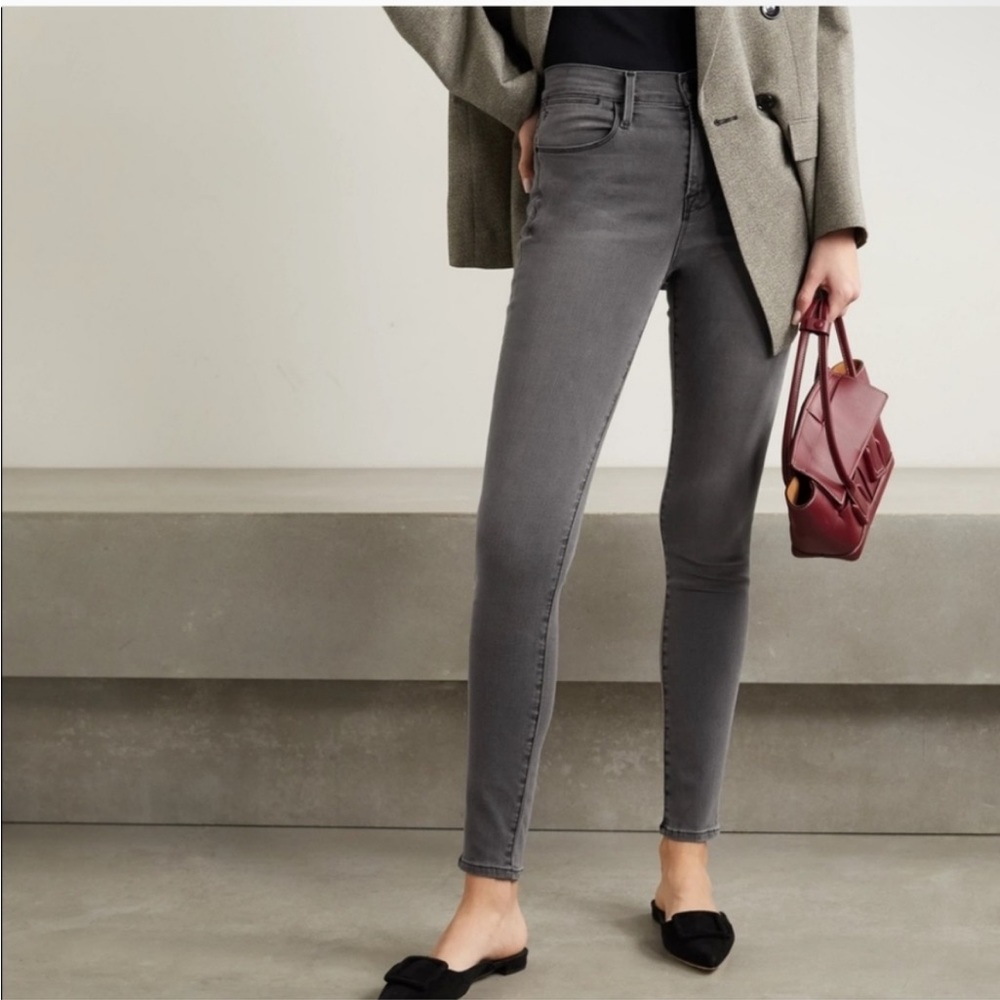 FRAME Denim Le High Skinny Jeans Smithson Gray
